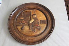 Assiette bois gravure d'occasion  Saint-Fargeau-Ponthierry