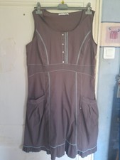 Robe marron turquoise d'occasion  Bergues