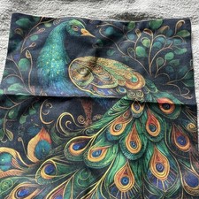 Peacock cushion cover for sale  NORTHAMPTON