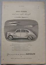 1947 jowett javelin for sale  DARWEN