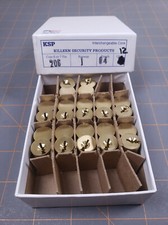 KSP 206-J-4 núcleo não combinado 6 pinos J Keyway, latão acetinado (lote de 12) comprar usado  Enviando para Brazil