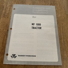 Massey Ferguson 1968 Mf 1080 montagem de trator e instruções de pré-entrega comprar usado  Enviando para Brazil