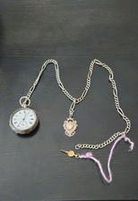 Silver pocket watch for sale  LUTON