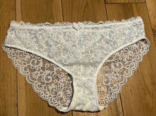 Ivory lace knickers.bow. for sale  TONBRIDGE