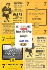 PROGRAMAS DE RUGBY MAESTEG RFC, GALES 1982-2008 v CLUBES GALESES, INGLESES E FRANCESES, usado comprar usado  Enviando para Brazil