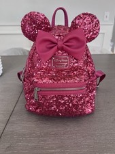 Mini Mochila Loungefly Disneyparks Imagination Minnie Mouse Lantejoulas Rosa Quente comprar usado  Enviando para Brazil