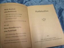 Postleitzahlen ausgabe 1961 gebraucht kaufen  Isernhagen