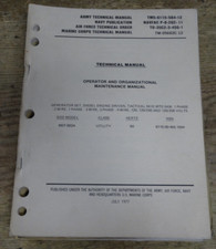 MEP-002A Diesel Generator Set Technical Manual TM5-6115-584-12 comprar usado  Enviando para Brazil