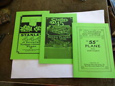 Stanley plane manuals for sale  UK