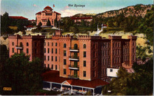 Cartão postal vintage Hot Springs estilo castelo do Arkansas hotel edifícios na encosta comprar usado Cartão postal vintage Hot Springs estilo castelo do Arkansas hotel edifícios na encosta comprar usado  Enviando para Brazil