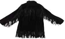 Black suede fringe for sale  Los Angeles