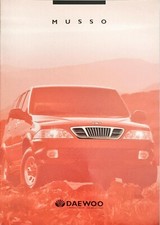 Daewoo musso brochure for sale  BIGGLESWADE