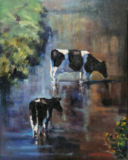Vintage oil canvas for sale  MALMESBURY