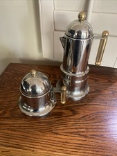 Cafetera italiana vintage con azucarero Moka Espresso Vev Vigano Kontessa segunda mano  Embacar hacia Mexico