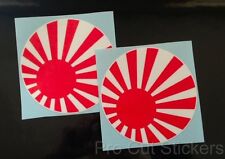 Rising Sol Redondo Pegatinas Bandera Pequeño - Grande Tallas Jdm Japón 50mm - comprar usado  Enviando para Brazil