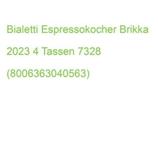 Bialetti espressokocher brikka gebraucht kaufen  Hamburg