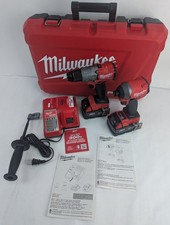 KIT DE 2 FERRAMENTAS SEM ESCOVAS MILWAUKEE 18v COMBUSTÍVEL 2997-22 - BROCA MARTELO E DRIVER DE IMPACTO comprar usado  Enviando para Brazil