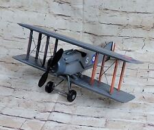 Antigo modelo de avião de metal ferro retrô planador biplano venda aeromodelo comprar usado  Enviando para Brazil