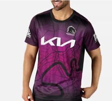 Camiseta de rugby 2024 NRL Brisbane Broncos local visitante indígena manga corta talla L segunda mano  Embacar hacia Argentina