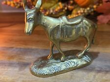 Vintage brass donkey for sale  WARRINGTON