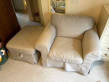 Ektorp armchair footstool for sale  BURY ST. EDMUNDS