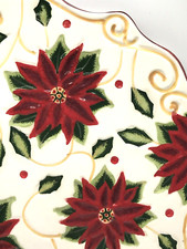 Christmas poinsettia porcelain for sale  Lawrenceville