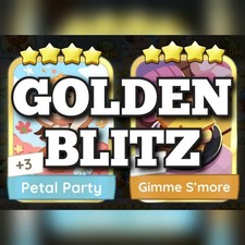 Adesivo dourado Petal Party and Gimme S'More - Disponível aqui - Golden Blitz comprar usado  Enviando para Brazil