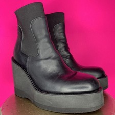 Sacai black leather for sale  Elmont