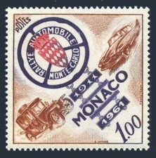 Mônaco 484, sem marca de charneira. Michel 665. Turcat-Mery 1911. Rally de Monte Carlo, 50º aniversário 1961. comprar usado  Enviando para Brazil