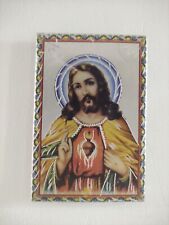 Quadro do Sagrado Coração de Jesus Vintage Dedicado à Adoração de Deus Igreja comprar usado  Enviando para Brazil