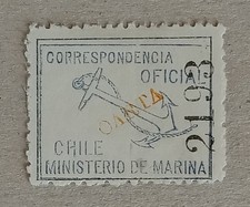 Chile 1907 official d'occasion  Linselles