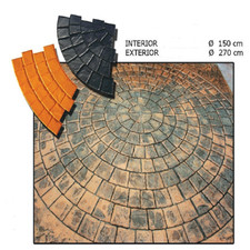 Stampo pavimenti stampato usato Stampo pavimenti stampato usato  Rocca di Neto
