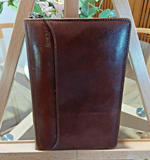 Usado, Organizador pessoal Filofax marrom Lockwood ziparound A5 couro luxo comprar usado  Enviando para Brazil