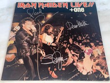 IRON MAIDEN Live +One SIGNED ORIG. VINYL LP AUTOGRAPHED Steve Harris Paul DiAnno comprar usado  Enviando para Brazil