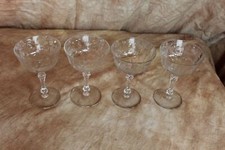 Vtg etched stemmed for sale  Granada Hills