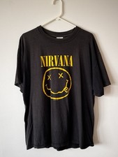 Camiseta Nirvana Original 1992 Autêntica Smiley Face Masculina Tamanho Grande comprar usado  Enviando para Brazil