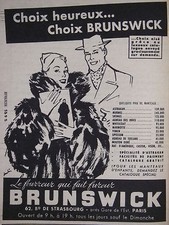 1953 brunswick furs d'occasion  Expédié en Belgium