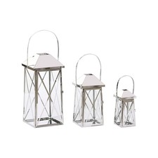 Lampa Home ESPRIT Srebrzysty Szkło Stal Chromowanie 20 x 20 x 48 cm [3 Części na sprzedaż  Wysyłka do Poland