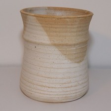 Cream stoneware vase for sale  LINCOLN