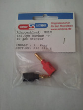 Adapterblock goldstecker 4mmx3 gebraucht kaufen  Koblenz