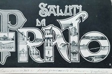 Cartolina prato saluti usato  Prato