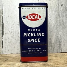 Vintage Ideal American Stores Spice Tin - Decapagem -Philadelphia PA Publicidade comprar usado  Enviando para Brazil