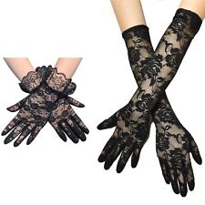 2 pares de luvas de renda sexy femininas curtas e longas para noiva casamento noite festa formatura comprar usado  Enviando para Brazil