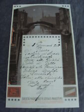Menù gennaio 1913 usato  Santena