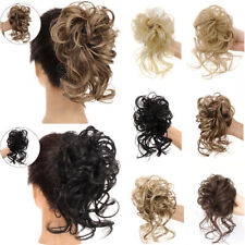 Peça de cabelo feminina moda chignon coque bagunçado rabo de cavalo extensões de cabelo encaracolado comprar usado  Enviando para Brazil