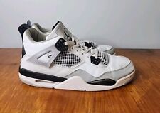 Nike Air Jordan 4 Retro Blanco Gris Negro Zapatos 136013-668 Para hombres 13 SIN Plantillas* segunda mano  Embacar hacia Argentina