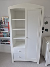 white mothercare wardrobe for sale  EAST MOLESEY