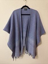 Poncho Celtic By Kerry Woollen Mills lã de cordeiro xale envoltório Ruana Irlanda roxo comprar usado  Enviando para Brazil