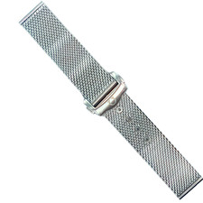 Omega Seamaster Style - Malha milanesa 20mm - Pulseira de relógio de aço inoxidável comprar usado  Enviando para Brazil
