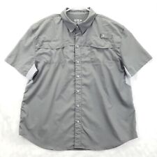 Camisa masculina Reel Legends Performance 2XL cinza Mariner II com botão de pesca ventilado comprar usado  Enviando para Brazil